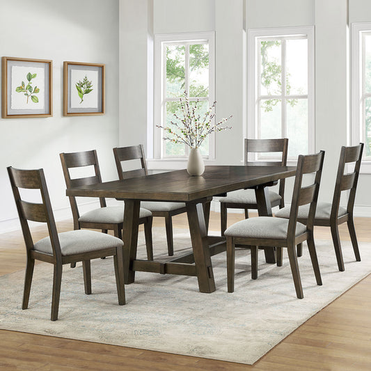 Brinley Extending Dining Table + 6 Dining Chairs, Seats 4-6