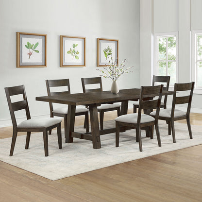 Brinley Extending Dining Table + 6 Dining Chairs, Seats 4-6