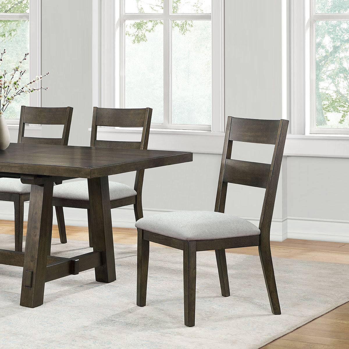 Brinley Extending Dining Table + 6 Dining Chairs, Seats 4-6